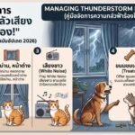 ⚡️รับมืออาการ “หมาแมวกลัวเสียง ฟ้าผ่า ฟ้าร้อง! ” ทำอย่างไรให้สงบ? (ฉบับอัปเดต 2026)